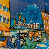 Hamburg Gece Hayatı . % angelika4fun tarafından hazırlanan Eskiz çizimi projesi - 06.30.2025