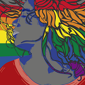 Gökkuşağı portresi . % Constanza Roblero tarafından hazırlanan Dijital İllüstras, on, Dijital Bo, ama, Vektör İllüstras, Ve onu projesi - 07.01.2025