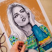 SOMBRAS Y AGUAS. Un proyecto de Bellas Artes, Dibujo de Retrato, Ilustración tradicional, Ilustración digital, Dibujo y Dibujo a lápiz de Diana Linde - 01.07.2025