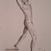Progetto finale del corso "Introduzione al disegno anatomico a carboncino"". Drawing, Figure Drawing, Fine Arts, Realistic Drawing, and Traditional illustration project by Samuele Campelli - 07.04.2025