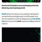 Xbox en Reestructura: Entre promesas y despidos. Un proyecto de Comunicación, Narrativa, Escritura de no ficción, Stor, telling y Escritura de marco_cueto29 - 06.07.2025
