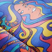 Una Mirada. Drawing project by Sandra Ramirez - 07.07.2025