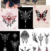 Butterfly Tattoo Design. Un progetto di Illustrazione digitale, Illustrazione tradizionale e Design di tatuaggi di Anitia Lopez - 08.07.2025