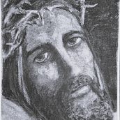 Rostro de Jesus. Artes plásticas, Desenho, Desenho artístico, Desenho de retrato, Desenho realista e Ilustração tradicional projeto de Marco Aguilar - 08.07.2025