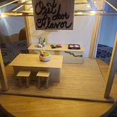 Cocina al aire libre. Un proyecto de Arquitectura, Retail Design y Papercraft de Valentina Garcia Fermin - 09.07.2025