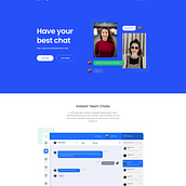 Chirper chat app web design concept. Un proyecto de Diseño Web, Diseño gráfico y UX / UI de Christine Jane Kudera - 10.07.2025