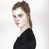 Watercolor Portrait. Un projet de Dessin de portrait, Illustration traditionnelle , et Aquarelle de Jade Suazo - 10.07.2025