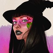 Forest witch. Traditional illustration, and Portrait Drawing project by Carrie Apps - 07.11.2025