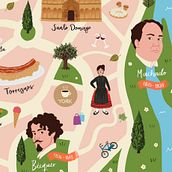 Soria - Postcard. Ilustração digital, e Desenho digital projeto de Beatriz Vadillo - 11.07.2025