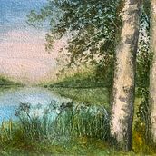 Aquarelle paysage au bord de l'étang Ein Projekt aus dem Bereich Bildende Künste, Malerei und Aquarellmalerei von Sylvia Manceau - 12.07.2025