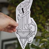 La guía . Un proyecto de Dibujo, Dibujo digital, Diseño de tatuajes, Diseño gráfico, Ilustración tradicional e Ilustración digital de marcosjonathanrp - 13.07.2025