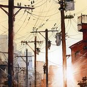 Projet final pour le cours « Peinture expressive à l'aquarelle » par Reha Sakar. Un projet de Beaux Arts, Peinture , et Aquarelle de michele_marti - 13.07.2025