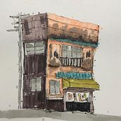 Inspiración japonesa . Architectural Illustration, Drawing, Ink Illustration, Sketchbook, and Sketching project by quegarcial_1bprim2013 - 07.14.2025