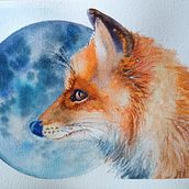 Zwierzęta akwarelowe z kursu Ekspresyjne portrety zwierząt w akwareli Kurs prowadzi Sarah Stokes. Traditional illustration project by halina - 07.14.2025