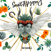 Santa Diabla mezcal. Collage, Traditional illustration, and Digital Illustration project by Lorena Perez - 07.15.2025
