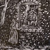 Frau Trude , inchiostro . % Cathy Kieffer Pietrapertosa tarafından hazırlanan Sanatsal Çizim, Çizim, Mürekkep İllüstras, Ve onu projesi - 07.16.2025