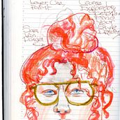 @SaraVanDongen portrait. Un progetto di Bozzetti, Disegno, Illustrazione tradizionale e Sketchbook di Ana Maria De Jesus - 17.07.2025