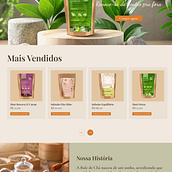 Site: Bule de Chá Ein Projekt aus dem Bereich Design, Digitales Design, Grafikdesign, Mobile Design, Webdesign, Farbenlehre und UX / UI von Natália Deiró - 17.07.2025
