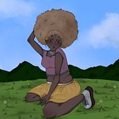 Dandelion girl. Traditional illustration, Character Design, Digital Illustration, and Digital Drawing project by Miranda Irazema Torres González - 07.18.2025