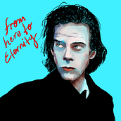 Retrato de Nick Cave. Digital Illustration, Portrait Drawing, and Realistic Drawing project by Jorge Hernán Zambrano - 07.18.2025