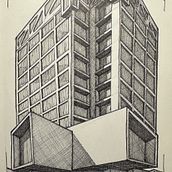 Proyecto Final de Curso. Un proyecto de Ilustración arquitectónica, Arquitectura, Dibujo y Bocetado de Saúl Díaz Godínez - 21.07.2025