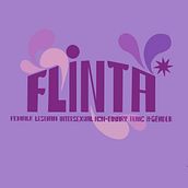 Logo for ‘FLINTA*’ app. Projekt z dziedziny Projektowanie graficzne użytkownika Alma Semadar - 21.07.2025