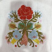 Técnica de bordado con punto atrás  Ein Projekt aus dem Bereich Stickerei und Textildesign von Lula Escoto Campos - 21.07.2025