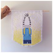 Bordado en punto de cruz . Embroider, Fiber Arts, and Textile Design project by Keli - 07.22.2025