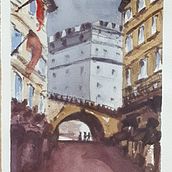 Representación  de arquitectura en acuarela. Sketching, Drawing, Traditional illustration, Architectural Illustration, Watercolor Painting, and Sketchbook project by Beatriz Fid - 07.24.2025
