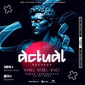 Actual Records - Proyecto Discográfica. Br, ing, Identit, Graphic Design, and Motion Graphics project by Leandro Garcia - 07.24.2025