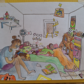 a piece of life. Un progetto di Bozzetti, Disegno, Disegno a matita, Illustrazione tradizionale, Illustrazione con inchiostro, Pittura ad acquerello e Sketchbook di Noa Sagi Finci - 25.07.2025