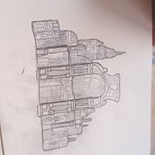 Catedral de Murcia Ein Projekt aus dem Bereich Architektonische Illustration, Artistische Zeichnung, Zeichnung und Bleistiftzeichnung von Alejandra Lozano Giner - 25.07.2025