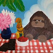 Mis cosas favoritas. Un proyecto de Bellas Artes, Pintura y Pintura al óleo de ksyq7d7bb4 - 26.07.2025
