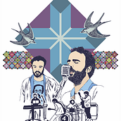 The Brothers. Vector Illustration, and Digital Illustration project by Alexandre Beanes - 07.28.2025
