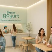 Siente Goyurt. Un progetto di Architettura d'interni, Interior Design, Retail Design, Interior design, Interior Design e Progettazione dello spazio di Angela María Cortés López - 28.07.2025