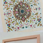 Islamic Art: Biomorphic Patterns. Drawing, Ink Illustration, Painting, Pattern Design, Watercolor Painting, Traditional illustration, Arts, Crafts, and Art Therap project by Nanda Fibryani - 07.29.2025