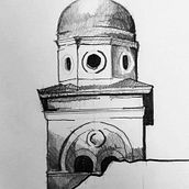 ILLUSTRATING A BELL TOWER Ein Projekt aus dem Bereich Architektonische Illustration, Artistische Zeichnung, Zeichnung und Bleistiftzeichnung von Michail Pastrikos - 29.07.2025
