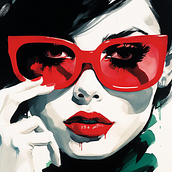Ilustración digital mujeres años 60. Un proyecto de Ilustración digital, Dibujo, Pintura, Pintura a la acuarela e Inteligencia Artificial de Laura Garcia i Tejero - 29.07.2025
