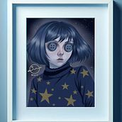 ✨ Proyecto Final - Retrato Digital de Fantasía: Coraline. Un proyecto de Dibujo, Dibujo de Retrato, Dibujo digital, Ilustración tradicional, Pintura digital e Ilustración digital de Luis Mario Bautista Gonzalez - 30.07.2025