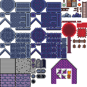 Weird Cave Tileset. 2D Animation, 3D Animation, Game Development, Game Design, Pixel Art, and Video Games project by enzomaurelli98 - 07.30.2025
