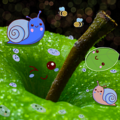 Kawaii Apple  Ein Projekt aus dem Bereich Design von Figuren, Digitale Illustration und Manga von m_hare - 31.07.2025