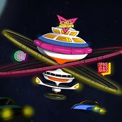 Space Burger Diner & Beyond. Concept Art, Digital Illustration, Digital Painting, and Traditional illustration project by Panji Heriadeny - 07.31.2025