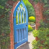 GARDEN GATE. Artes plásticas, e Pintura a óleo projeto de Donna Merola - 01.08.2025
