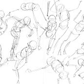 aprendido en clase. Un proyecto de Bellas Artes, Dibujo, Dibujo a lápiz, Dibujo realista, Dibujo anatómico y Bocetado de diana stephany - 04.08.2025