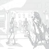 Ropa Japonesa 2000s. Sketching, Drawing, Artistic Drawing, Digital Illustration, and Character Design project by natalia_2017_cat - 08.04.2025
