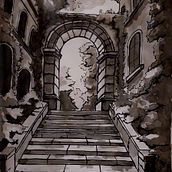 Arche illuminée  . % Cathy Kieffer Pietrapertosa tarafından hazırlanan Mimari İllüstras, on, Çizim, Mürekkep İllüstras, onu, Eskiz defteri, Eskiz çizimi, Ve Güzel sanatlar projesi - 08.04.2025