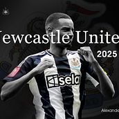 Newcastle United 2024/2025 kit. Proyecto curso Domestika. Br, ing, Identit, Color Theor, Design, Design Management, Digital Design, Editorial Design, Graphic Design, Logo Design, T, pograph, T, pograph, Design, Traditional illustration, Product Design, and Commercial Photograph project by Leonardo Rafael - 08.05.2025