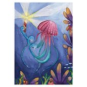 Aquarelle des mondes marins féeriques . Drawing, Editorial Illustration, Traditional illustration, and Watercolor Painting project by anaisloison - 08.05.2025