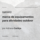 Projeto Final por Adriana Cortiço - Curso Rob Meyerson  . % Adriana Cortiço tarafından hazırlanan Markalaşma ve Kimlik, Yaratıcı Danışmanlık, Tasarım Yönetimi, Ve İsimlendirme projesi - 08.05.2025