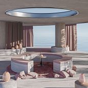 Project for course Interior ArchViz: Create Surreal 3D Designs with Blender - by Camille Boldt.. Architecture, Digital Architecture, Interior Architecture, and ArchVIZ project by Ariane Dias - 08.06.2025